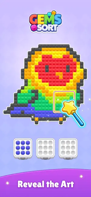 Gems Sort-Art Puzzle screenshot 2