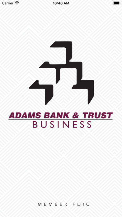Adams Bank & Trust Business Screenshot