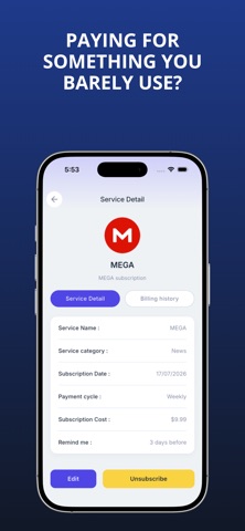 gSub: Subscription Tracker Screenshot 7 of 9