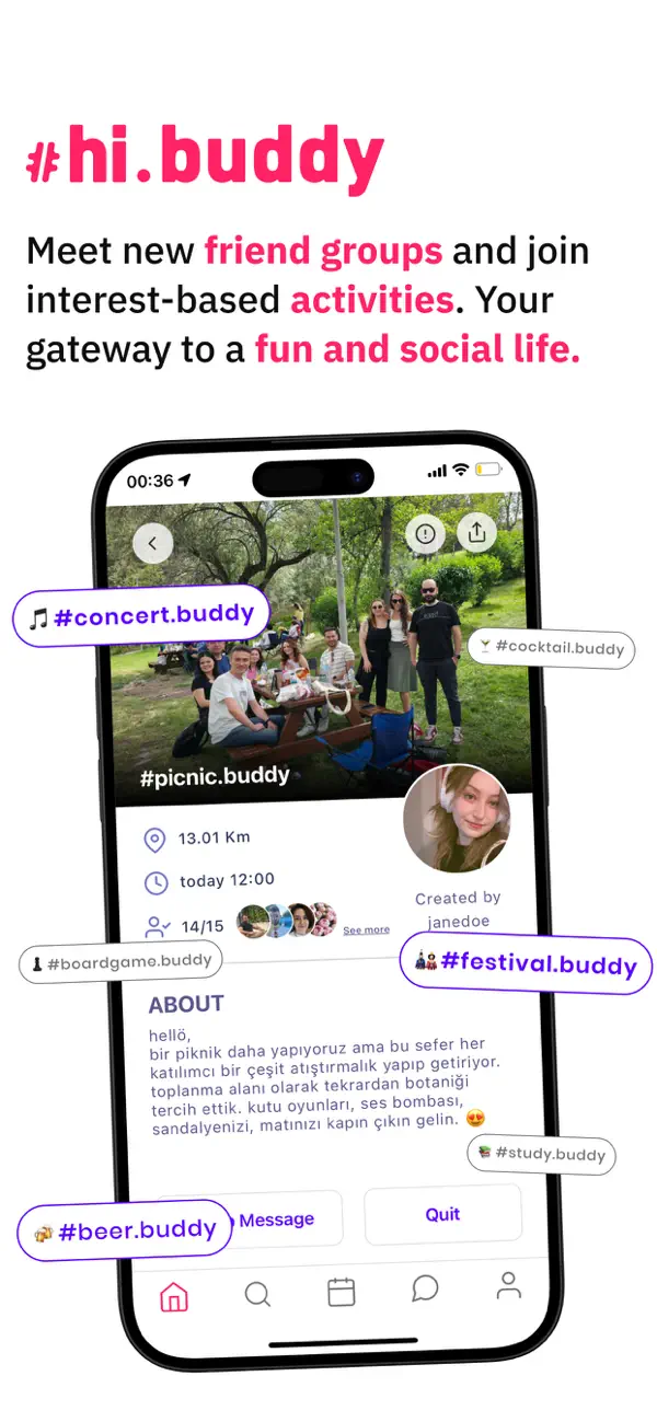 #1. hi.buddy (iOS) By: Gonca Camkerten