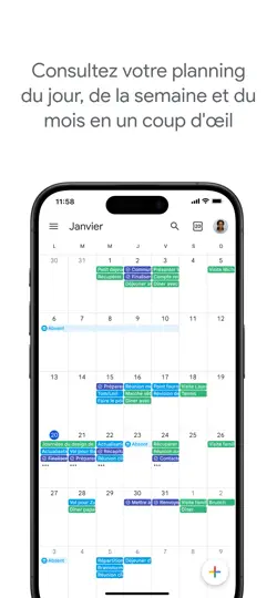 Capture d'écran de Google Agenda : Organisez-vous sur iPhone 6