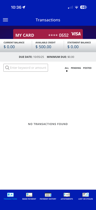 CFCU Visa Screenshot 4 of 6