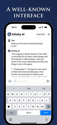 Infinity Games - AI Chatbot Screenshot 2 of 5