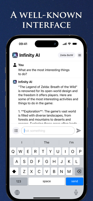Infinity Games - AI Chatbot Screenshot 2 of 5