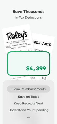 AI Receipt Scanner: SimExpense iPhone screenshot