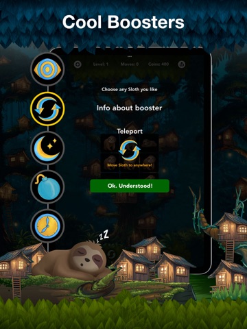 Sloth Town: Logic Puzzle iPad screenshot