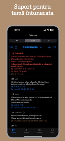 Calendarul Sfinților 2026 iPhone screenshot