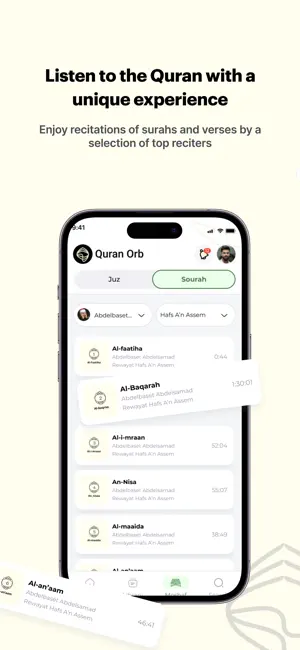 Quran Orb - Listen to Quran screenshot 2