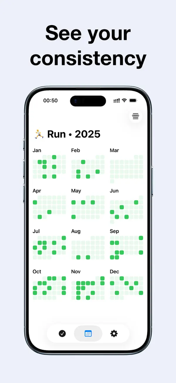 Screenshot #3 pour Mnmlist – Habit Tracker