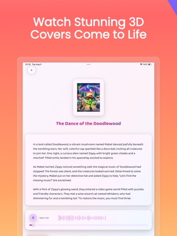 Fablio - AI Kids Stories iPad screenshot
