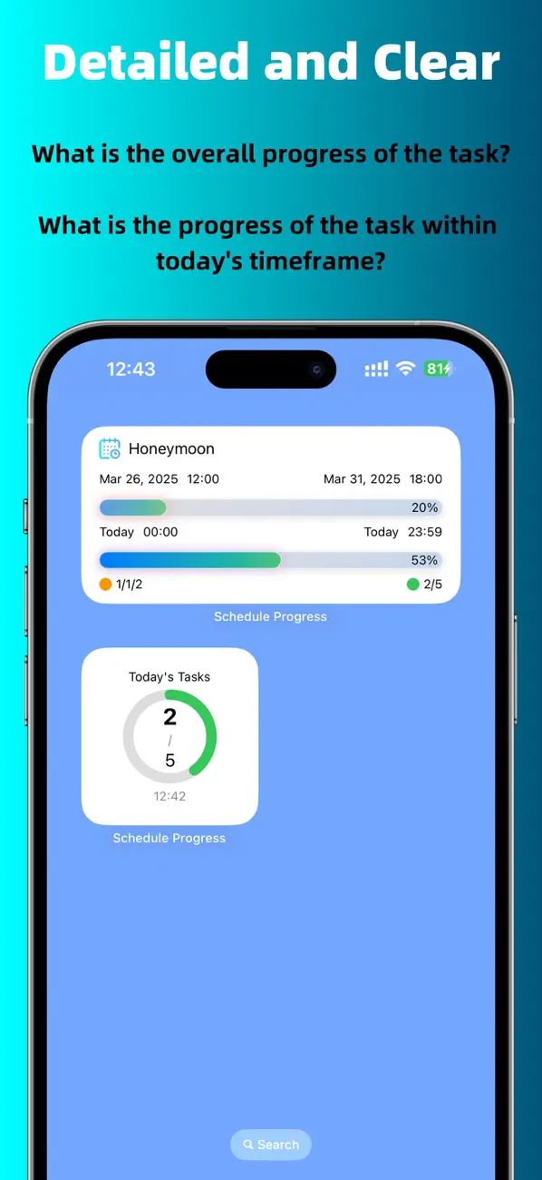 #2. Schedule Progress (iOS) Ved: 德权 晋