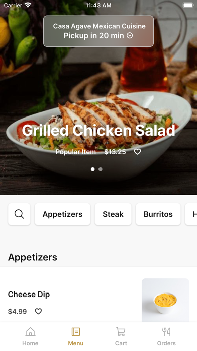 Casa Agave Mexican Cuisine iPhone screenshot 2 - Food & Drink app