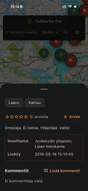 Tulikartta Pro screenshot 2