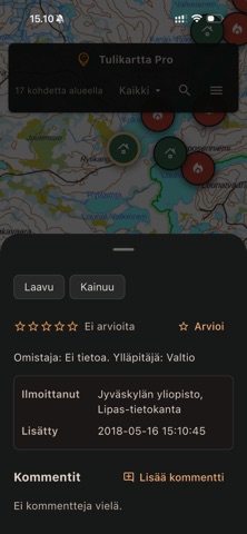 Tulikartta Pro のスクリーンショット