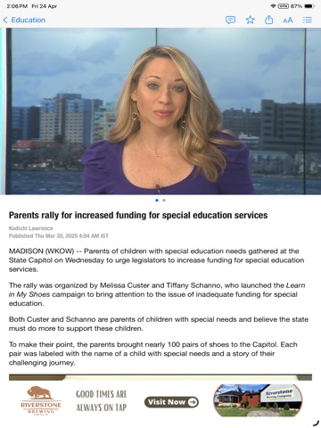 News 9 WAOW iPad screenshot