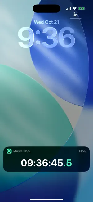 MinSec Clock: Seconds screenshot 3