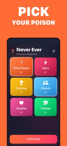 Never Have I Ever: Party iPhone screenshot