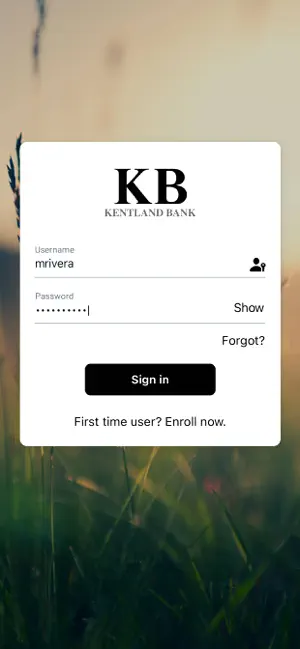 Kentland Bank Mobile screenshot 2