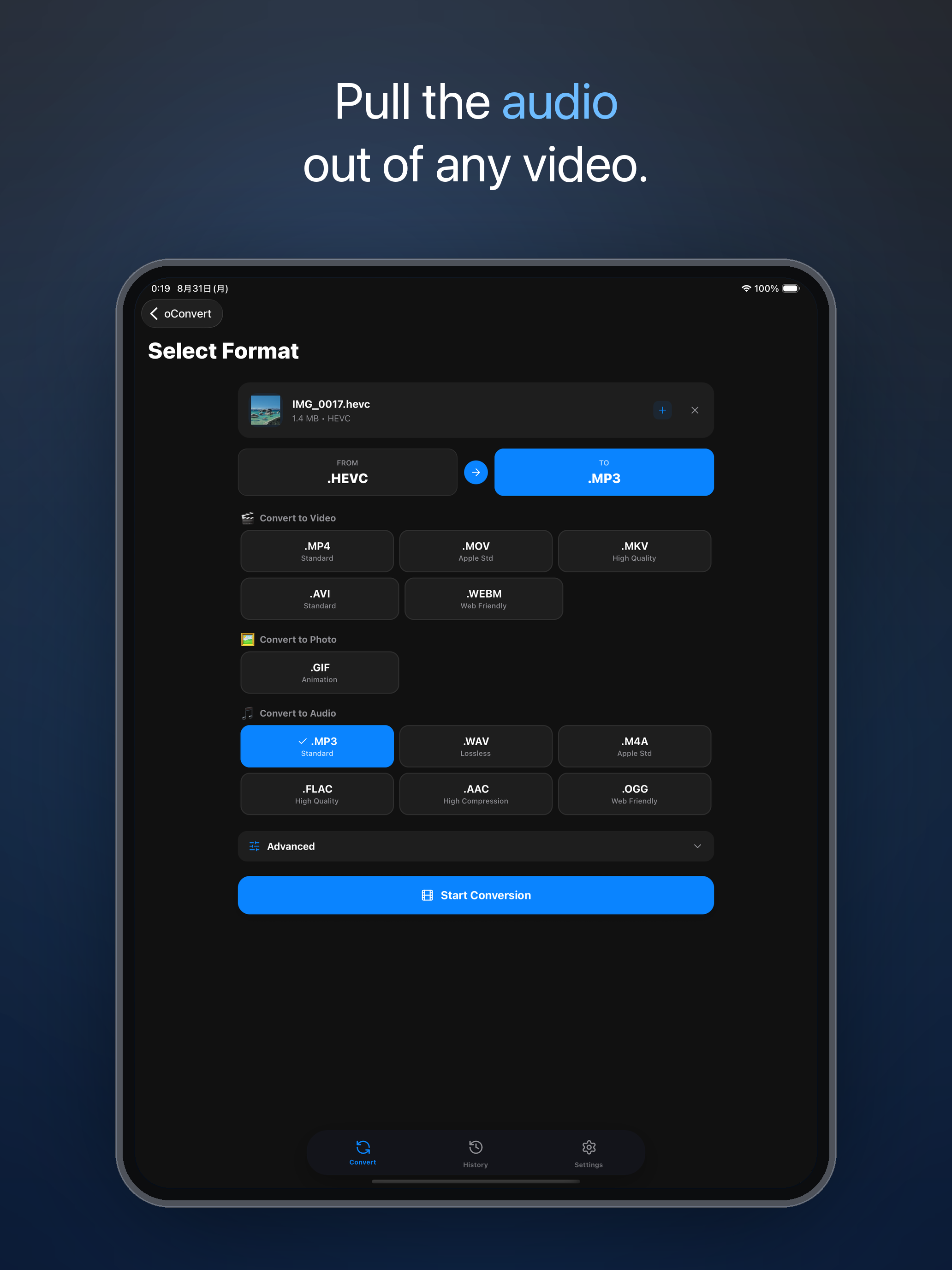 oConvert: MP4 to MP3 Converter screenshot 11