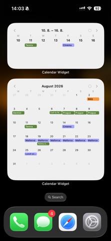 Calendar Widget: Day & Month Screenshot 1 of 7