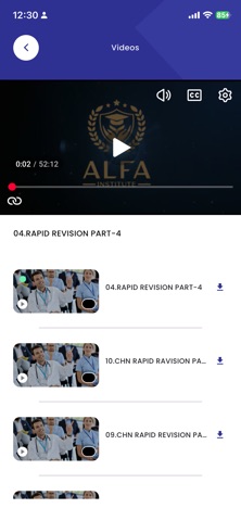 ALFA Institute iPhone screenshot