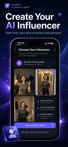 InstaGen: AI Influencer Maker Screenshot 1 of 6