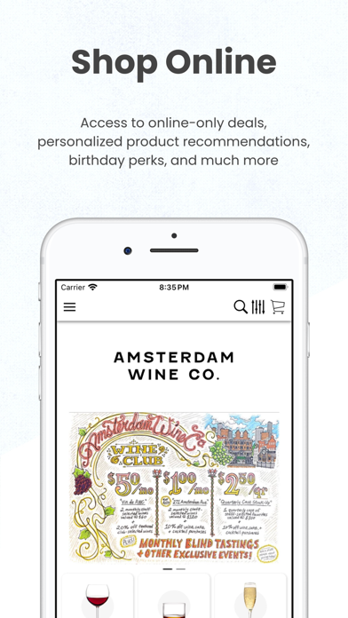 Screenshot #1 pour Amsterdam Wine Co