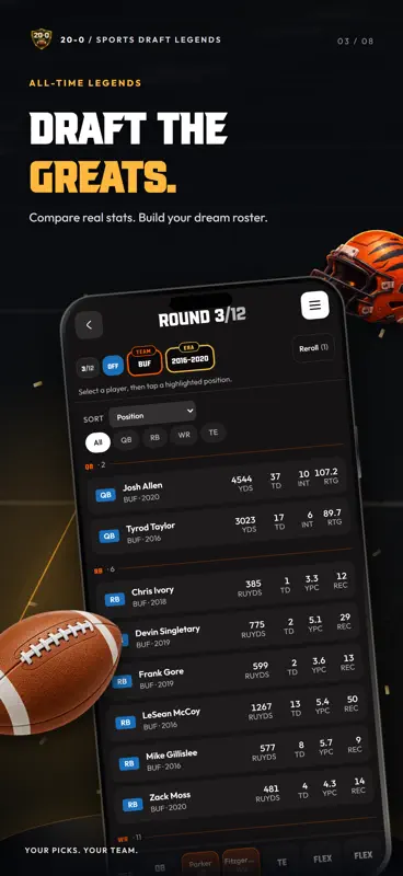 20-0: Sports Draft Legends screenshot 3 of 8