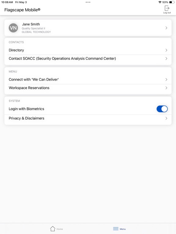 App screenshot