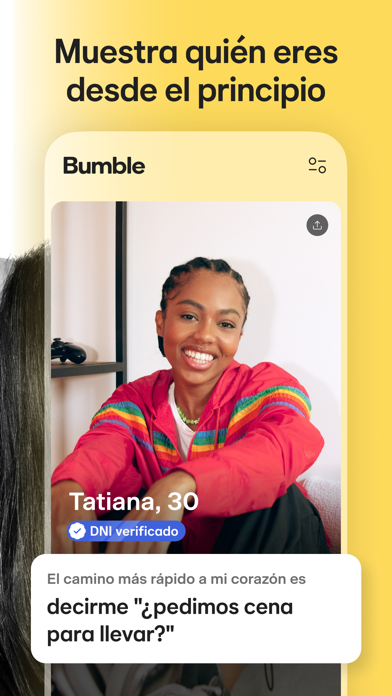 Bumble: Chat. Ligar. Citas App Store preview screenshot 2