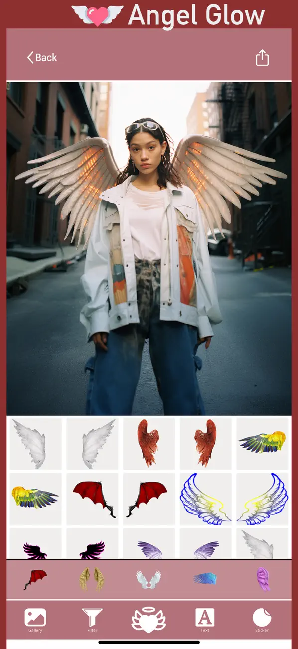 Screenshot #2 pour AngelGlow Cam : Wings of Light