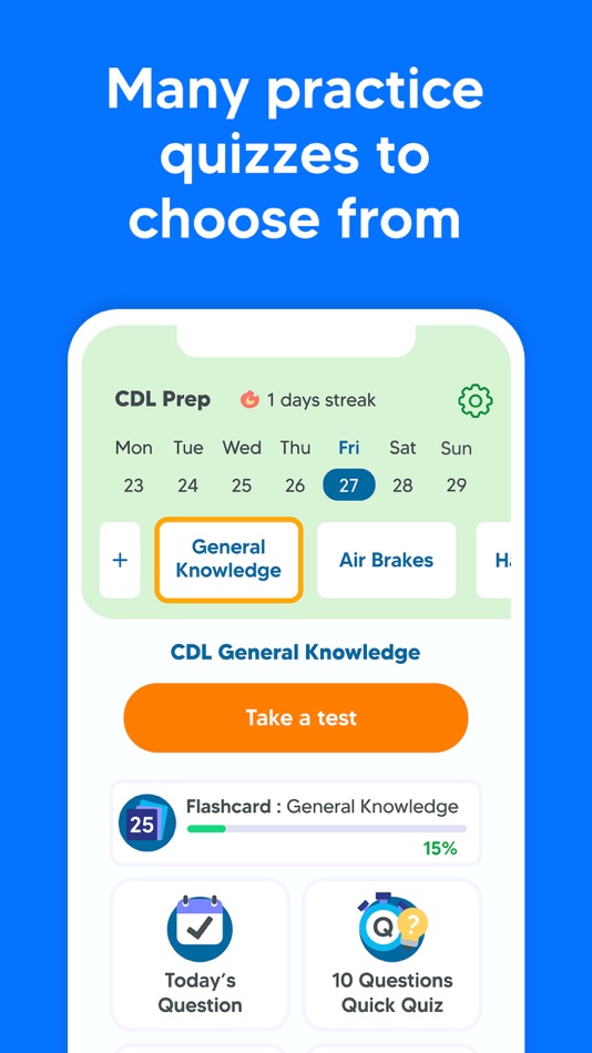 #5. CDL Prep Practice Test 2025 (iOS) 由: Best Fun Games