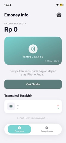 Emoney Info: NFC Card Reader iPhone screenshot 1