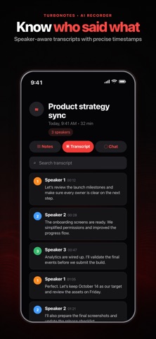 TurboNotes AI: Voice Notes iPhone screenshot