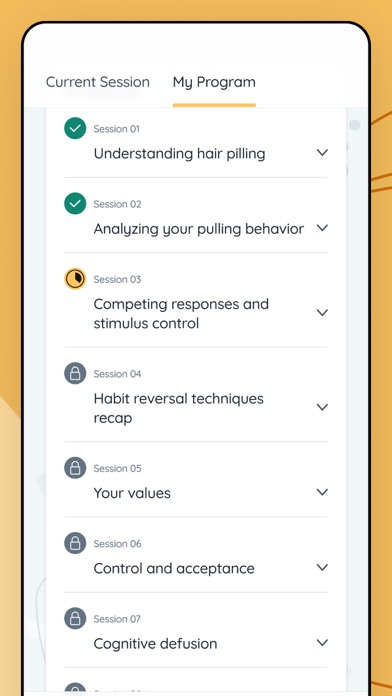 TrichStop Trichotillomania App Screenshot