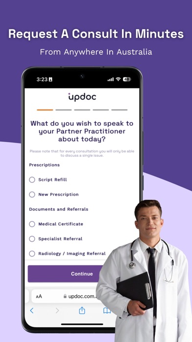 Updoc - Same-day Healthcare iPhone screenshot 2 - Medical app