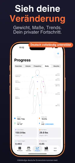 Screenshot von Lift: Gym Workout Tracker auf dem iPhone 6