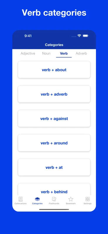 English Collocation Flashcards screenshot 9 of 10