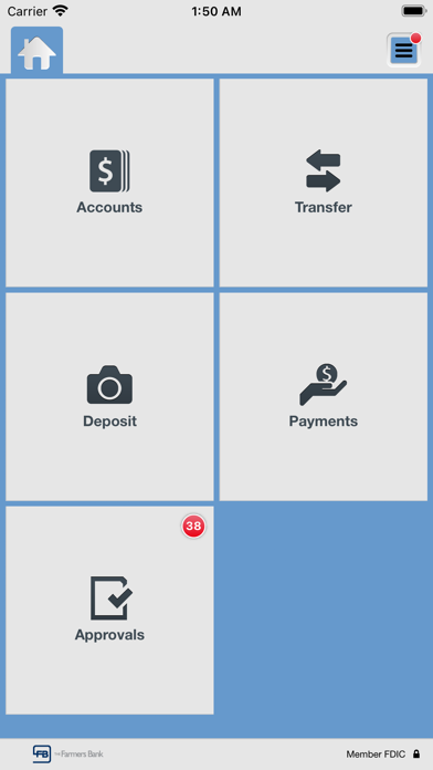 The Farmers Bank – Business Screenshot