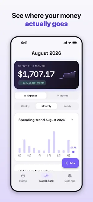 SpendSteps: Expense Tracker screenshot 2