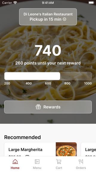 Di Leone's Italian Restaurant iPhone screenshot 1 - Food & Drink app
