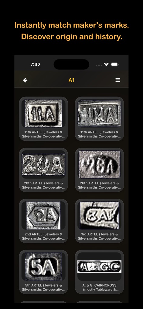 Silver Hallmarks - Maker Marks - App de Referência | MWM