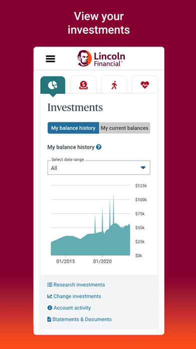 Lincoln Financial Mobile Screenshot