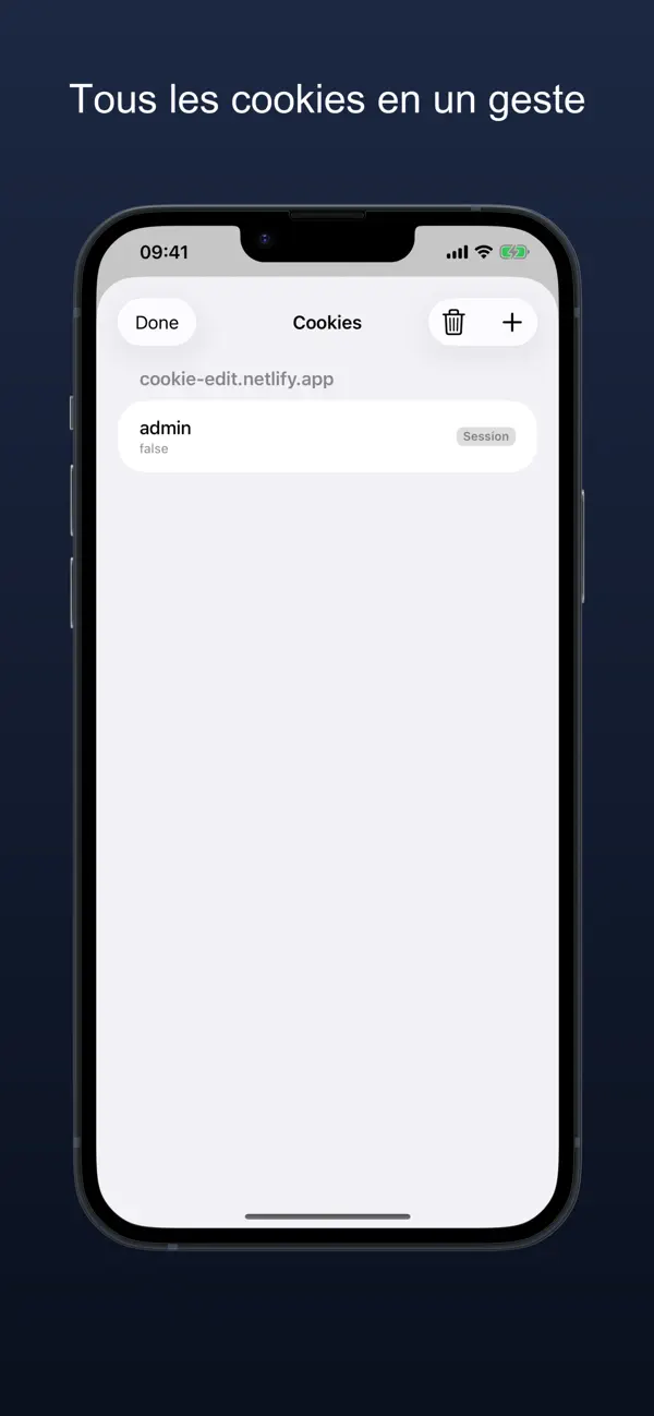 Screenshot #3 pour Éditeur de cookies