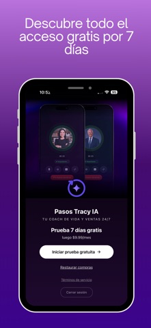 Pasos Tracy IA screenshot