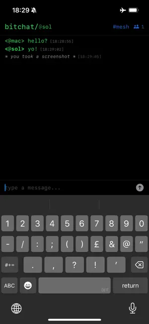 bitchat mesh screenshot 2