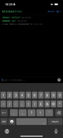 App Store-Screenshot 2 von bitchat mesh