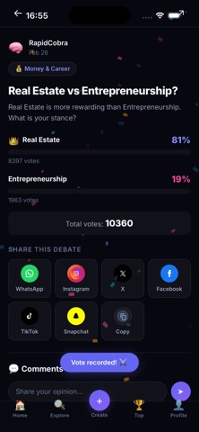 VoteWar - Decide the Winner Screenshot 3 of 7