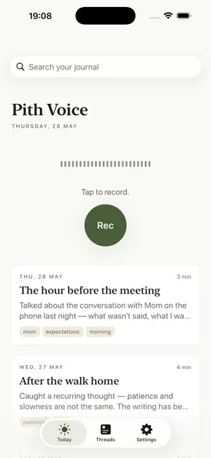 Pith Voice: Journal You Speak screenshot 2