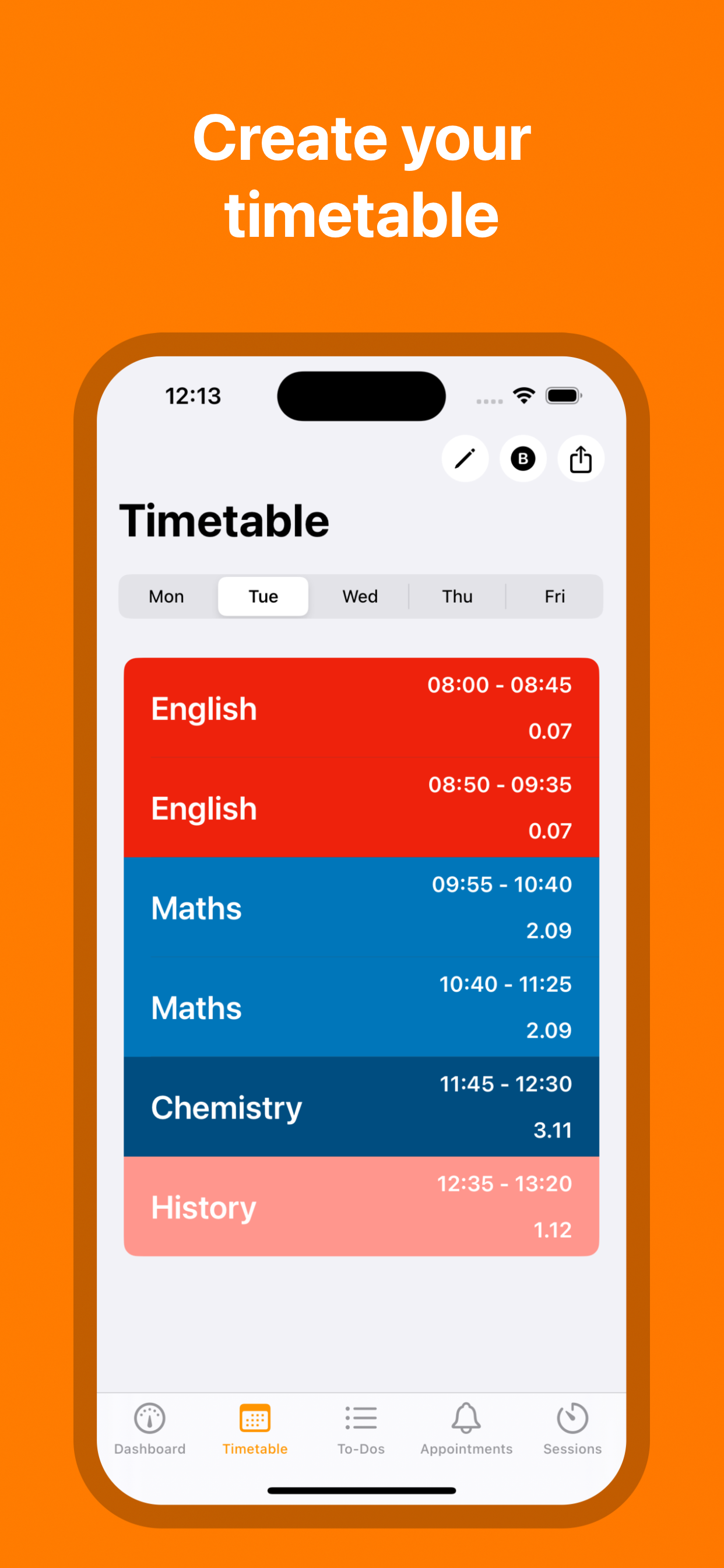 MySchoolManager, Schoolplanner screenshot 3